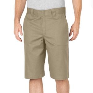 NEW Dickies Relaxed Fit Stretch Flex Twill Work Mens Shorts, Size 32, Tan
